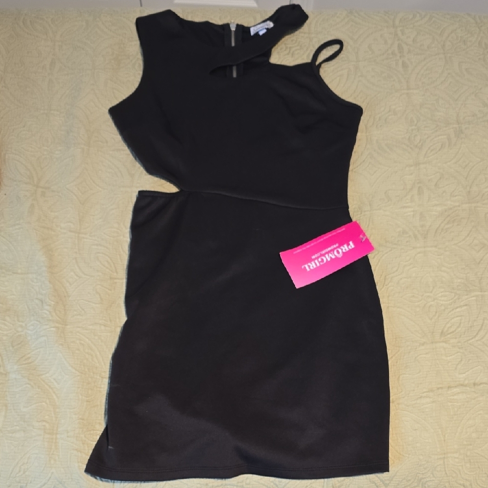 Speechless Black Cutout Prom Dress
